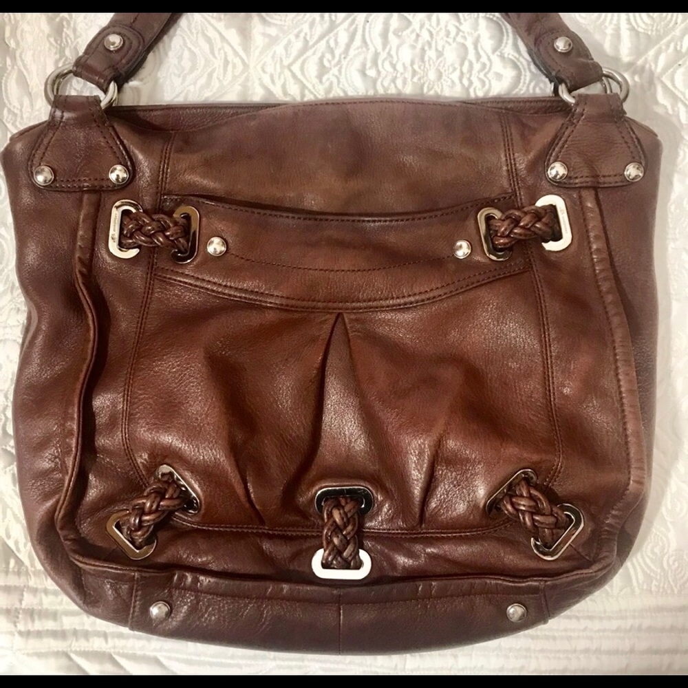 B. Makowsky Brown Leather Bag